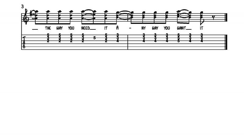 HarmonyTabs-Journey-Any Way You Want It