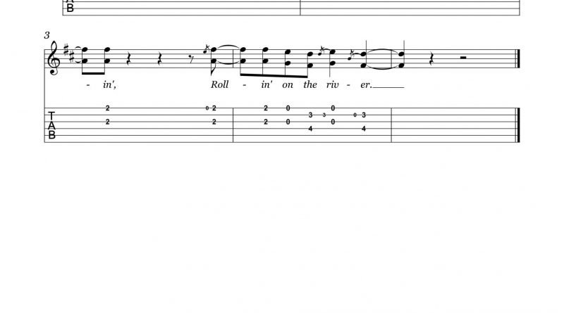 HarmonyTabs - Creedence Clearwater Revival - Proud Mary