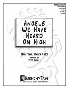 cover page for Angels We Have Heard On High (SATB Sax Quartet) sheet music