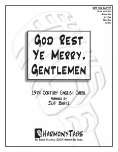cover page for God Rest Ye Merry, Gentlemen (SATB Sax Quartet) sheet music