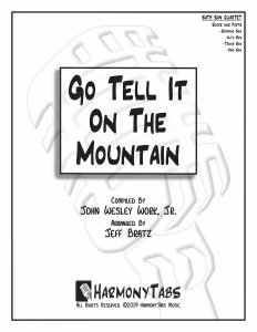 cover page for Go Tell It On The Mountain (SATB Sax Quartet) sheet music
