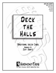 cover page for Deck The Halls (SATB Sax Quartet) sheet music