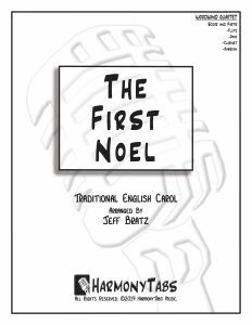cover page for The First Noel (Wind Quartet) sheet music