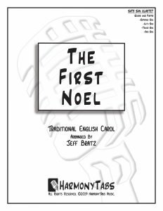 cover page for The First Noel (SATB Sax Quartet) sheet music