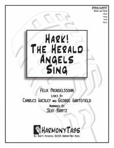 cover page for Hark! The Herald Angels Sing (String Quartet) sheet music
