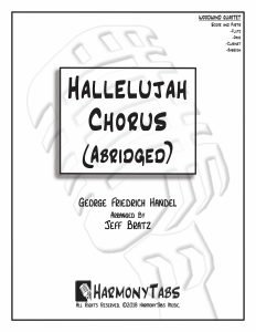 cover page for Hallelujah Chorus (Abridged) (Wind Quartet) sheet music