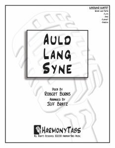 cover page for Auld Lang Syne (Wind Quartet) sheet music