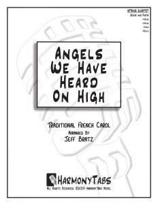 cover page for Angels We Have Heard On High (String Quartet) sheet music