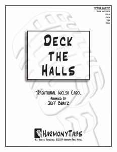cover page for Deck The Halls (String Quartet) sheet music
