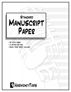 cover page for Standard Manuscript Paper Notebook (8.5"x11")