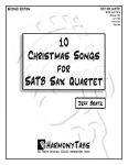 cover page for 10 Christmas Songs For SATB Sax Quartet sheet music