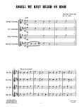 sample page for Angels We Have Heard On High (SATB Sax Quartet) sheet music