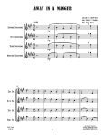 sample page for Away In A Manger (SATB Sax Quartet) sheet music