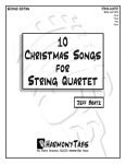cover page for 10 Christmas Songs For String Quartet sheet music