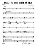 sample page for Angels We Have Heard On High (String Quartet) - Jeff Bratz Violin 1 sheet music