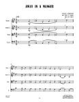 sample page for Away In A Manger (String Quartet) - Jeff Bratz sheet music