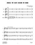 sample page for Angels We Have Heard On High (Wind Quartet) sheet music
