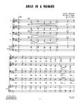 sample page for Away In A Manger (TTBB A Cappella) sheet music