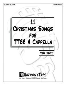 11 Christmas Songs For TTBB A Cappella: Second Edition - Cover