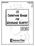 cover page for 10 Christmas Songs For Wind Quartet sheet music