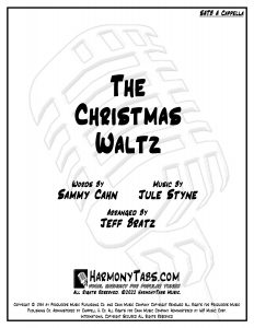 cover page The Christmas Waltz (SATB A Cappella) sheet music