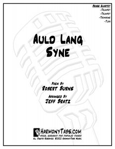 cover page for Auld Lang Syne (Brass Quartet)