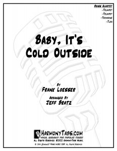 cover page for Baby, It's Cold Outside (Brass Quartet)