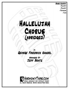 cover page for Hallelujah Chorus (Abridged) (Brass Quartet)
