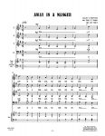 sample page for Away In A Manger (SATB A Cappella) sheet music