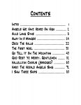 Contents page of 10 Christmas Songs for Brass Quartet: Second Edition