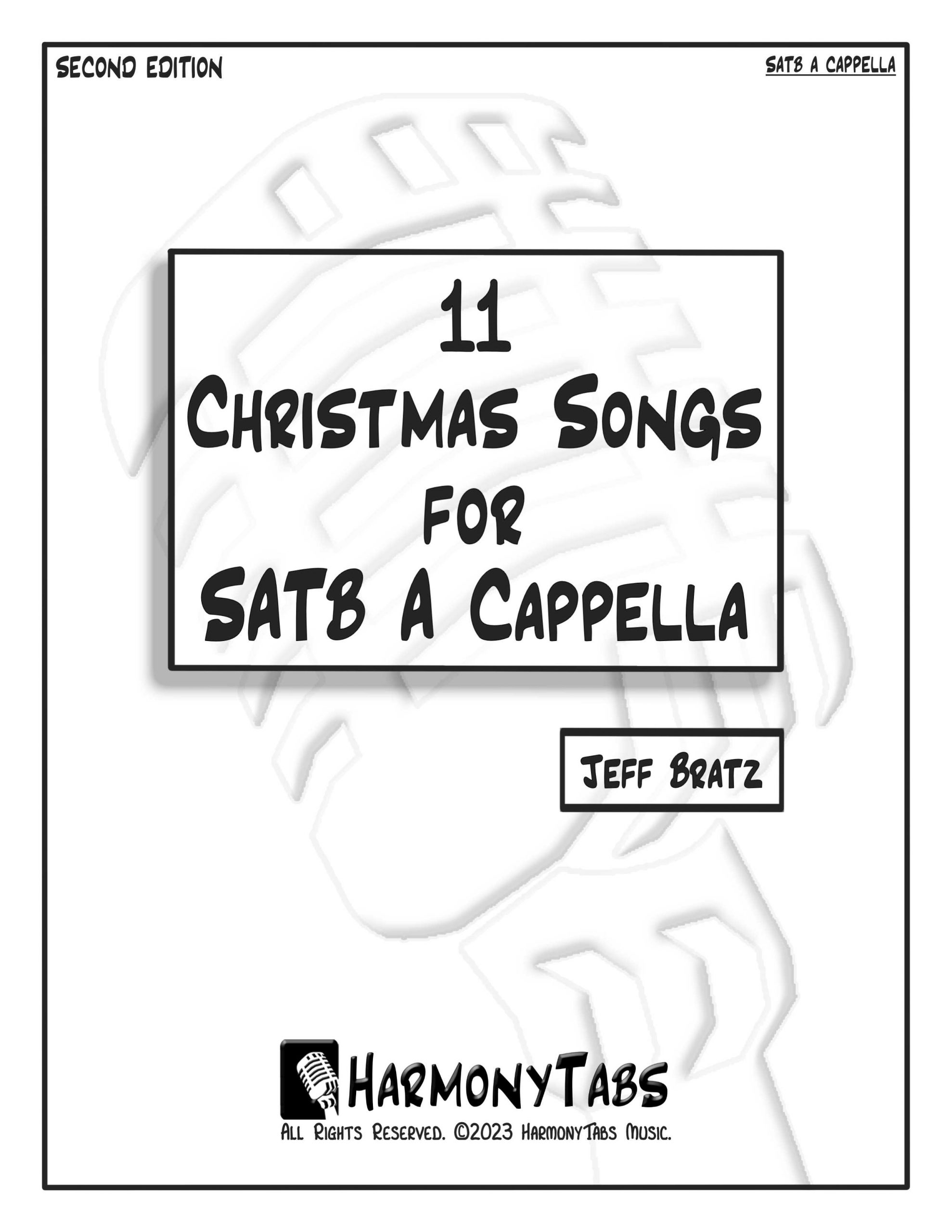 cover page for 11 Christmas Songs For SATB A Cappella: Second Edition sheet music